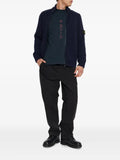 Stone Island zip-front patch-pocket wool sweater