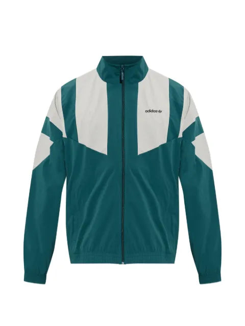 adidas logo-print panelled jacket