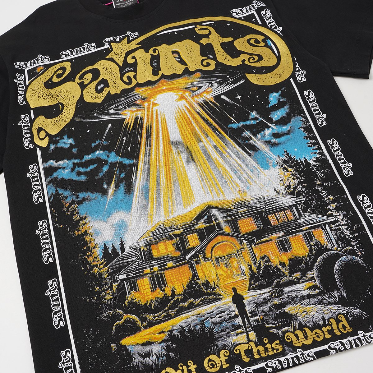 SAINT UFO Alien Graphic Short-Sleeve T-Shirt